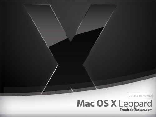 Mac OS X Leopard のロゴ psd ファイル
