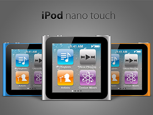Neno は、無料の PSD をタッチの iPod