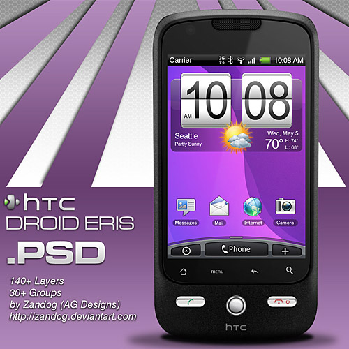 HTC はエリスをスマート フォン PSD