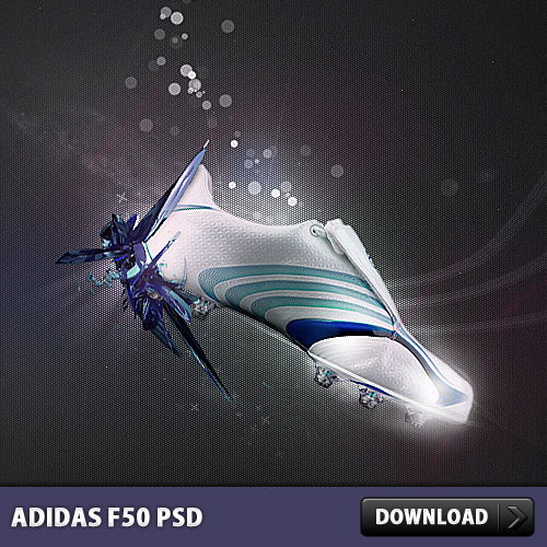 アディダス F50 無料の PSD ファイル