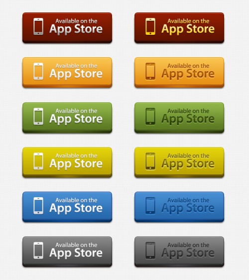 App の店のダウンロード ボタン Psd 無料素材のフリーpsd