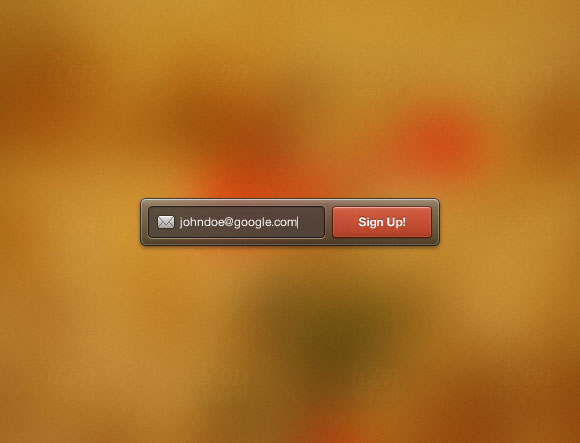 PSD のウィジェットにサインアップします。
