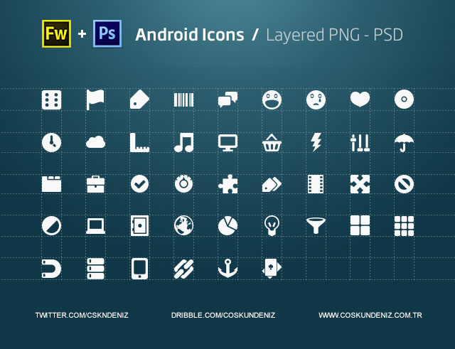 Android のアイコン - PNG、PSD、図形