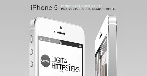iPhone 5 GUI V4 PSD