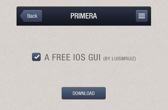 プリメーラ無料 PSD iOS GUI