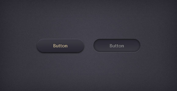 円形と丸みを帯びた PSD 現実的なボタン