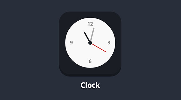 CSS + jQuery フラット時計