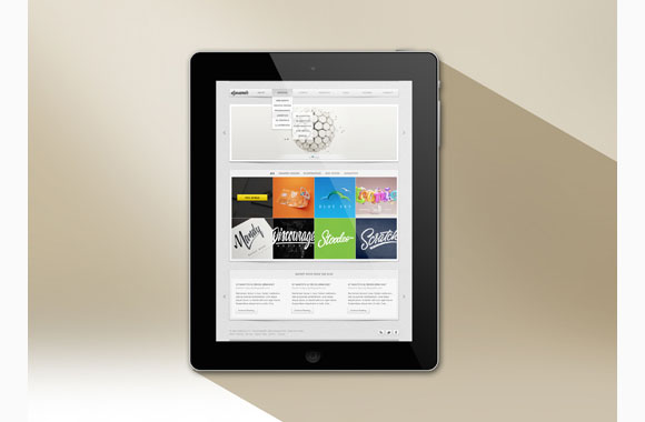 影のモックアップと ipad と網膜