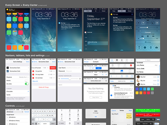 iOS7 UI キット