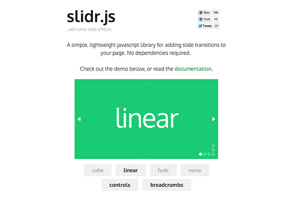 Slidr.js - スライドを作成するための JS ライブラリ