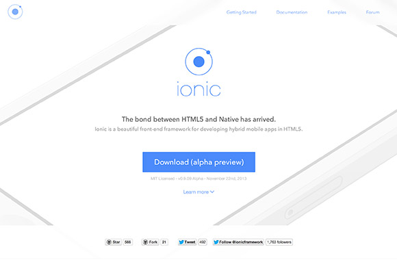 イオン - HTML5 モバイル アプリ フレームワーク